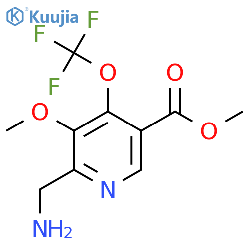 Methyl 2-(aminomethyl)-3-methoxy-4-(trifluoromethoxy)pyridine-5-carboxylate structure