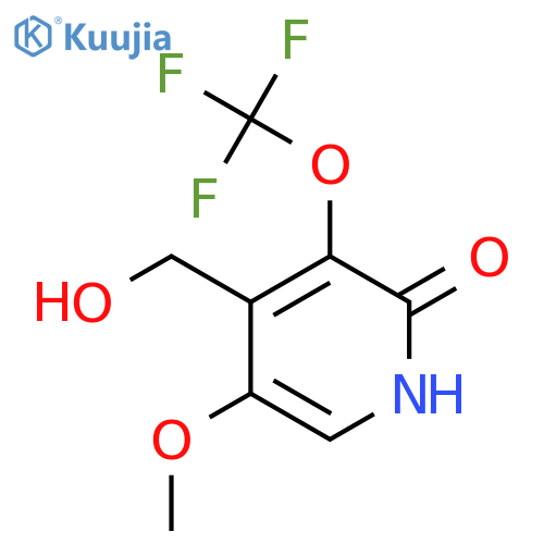 2-Hydroxy-5-methoxy-3-(trifluoromethoxy)pyridine-4-methanol structure