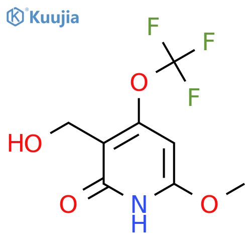 2-Hydroxy-6-methoxy-4-(trifluoromethoxy)pyridine-3-methanol structure