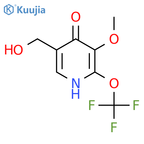 4-Hydroxy-3-methoxy-2-(trifluoromethoxy)pyridine-5-methanol structure