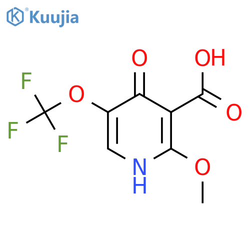 4-Hydroxy-2-methoxy-5-(trifluoromethoxy)pyridine-3-carboxylic acid structure
