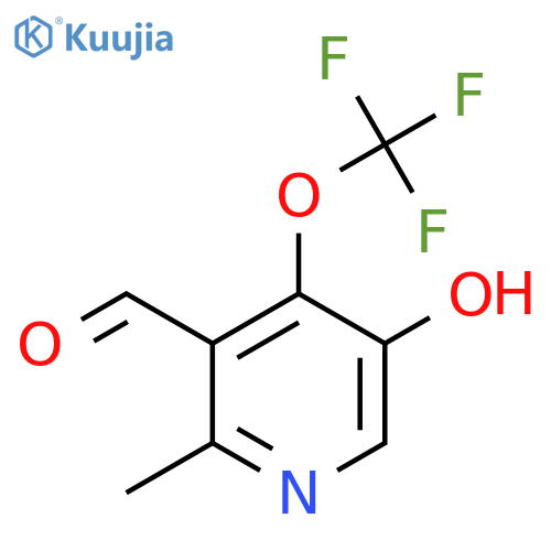 5-Hydroxy-2-methyl-4-(trifluoromethoxy)pyridine-3-carboxaldehyde structure