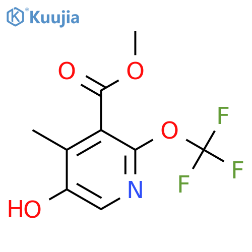 Methyl 5-hydroxy-4-methyl-2-(trifluoromethoxy)pyridine-3-carboxylate structure