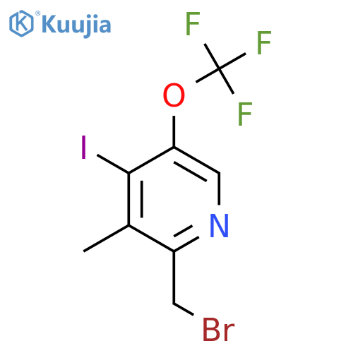 2-(Bromomethyl)-4-iodo-3-methyl-5-(trifluoromethoxy)pyridine structure