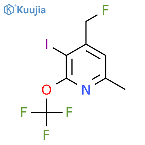 4-(Fluoromethyl)-3-iodo-6-methyl-2-(trifluoromethoxy)pyridine structure
