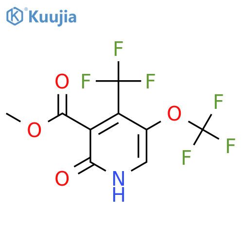 Methyl 2-hydroxy-5-(trifluoromethoxy)-4-(trifluoromethyl)pyridine-3-carboxylate structure