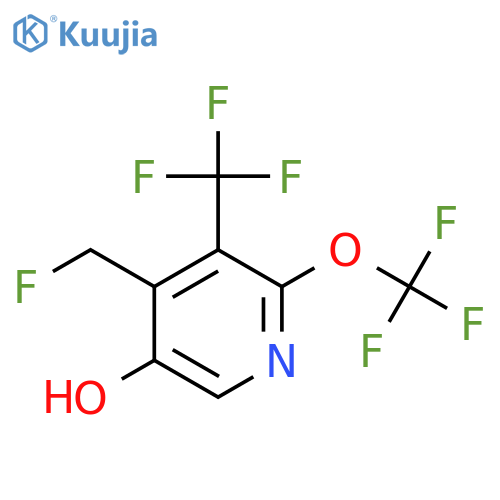 4-(Fluoromethyl)-5-hydroxy-2-(trifluoromethoxy)-3-(trifluoromethyl)pyridine structure