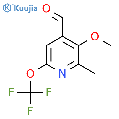 3-Methoxy-2-methyl-6-(trifluoromethoxy)pyridine-4-carboxaldehyde structure