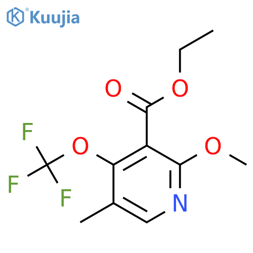 Ethyl 2-methoxy-5-methyl-4-(trifluoromethoxy)pyridine-3-carboxylate structure