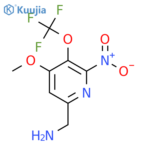 6-(Aminomethyl)-4-methoxy-2-nitro-3-(trifluoromethoxy)pyridine structure