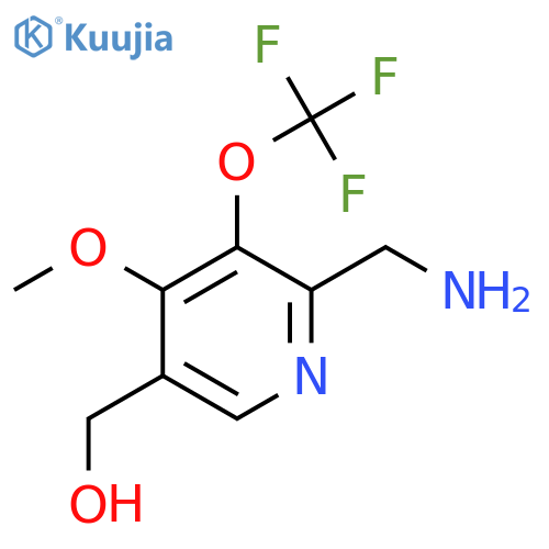 2-(Aminomethyl)-4-methoxy-3-(trifluoromethoxy)pyridine-5-methanol structure