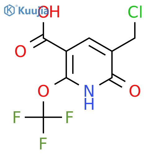 3-(Chloromethyl)-2-hydroxy-6-(trifluoromethoxy)pyridine-5-carboxylic acid structure