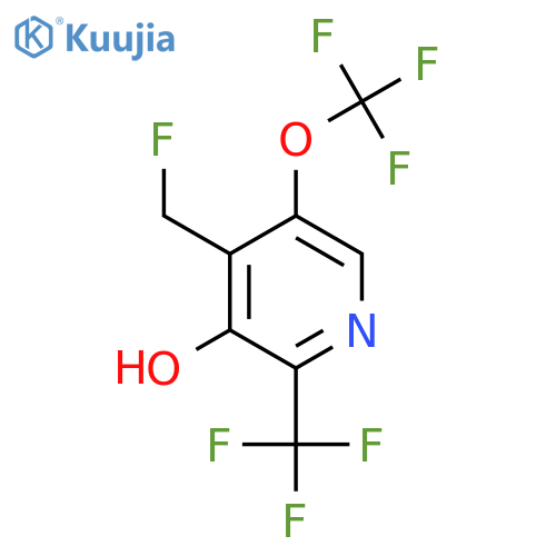 4-(Fluoromethyl)-3-hydroxy-5-(trifluoromethoxy)-2-(trifluoromethyl)pyridine structure