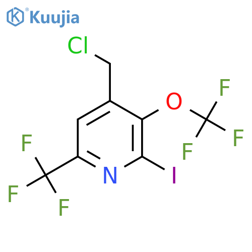 4-(Chloromethyl)-2-iodo-3-(trifluoromethoxy)-6-(trifluoromethyl)pyridine structure