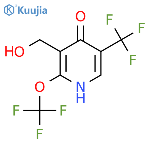 4-Hydroxy-2-(trifluoromethoxy)-5-(trifluoromethyl)pyridine-3-methanol structure