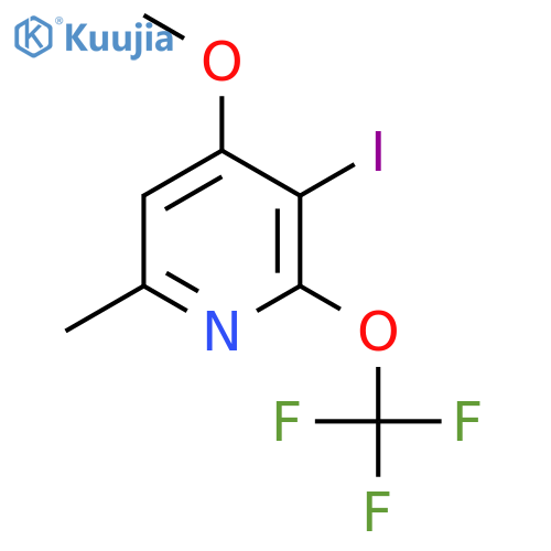 3-Iodo-4-methoxy-6-methyl-2-(trifluoromethoxy)pyridine structure