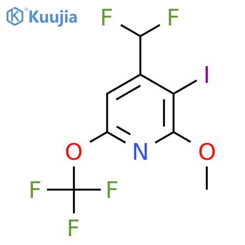 4-(Difluoromethyl)-3-iodo-2-methoxy-6-(trifluoromethoxy)pyridine structure