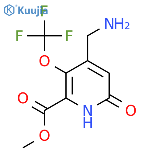 Methyl 4-(aminomethyl)-6-hydroxy-3-(trifluoromethoxy)pyridine-2-carboxylate structure