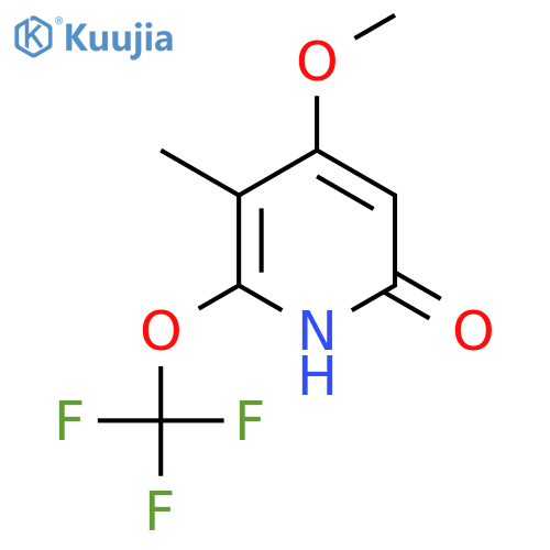 6-Hydroxy-4-methoxy-3-methyl-2-(trifluoromethoxy)pyridine structure