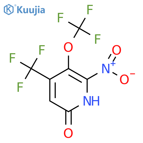 6-Hydroxy-2-nitro-3-(trifluoromethoxy)-4-(trifluoromethyl)pyridine structure
