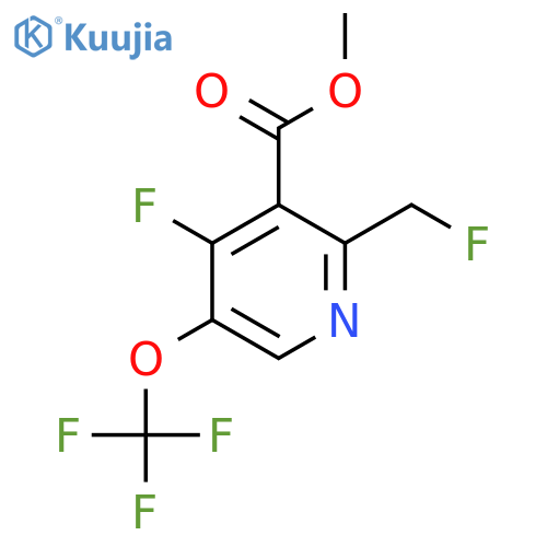 Methyl 4-fluoro-2-(fluoromethyl)-5-(trifluoromethoxy)pyridine-3-carboxylate structure