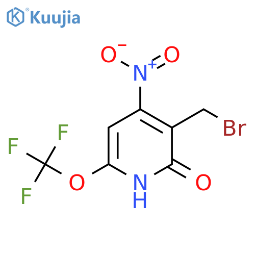 3-(Bromomethyl)-2-hydroxy-4-nitro-6-(trifluoromethoxy)pyridine structure