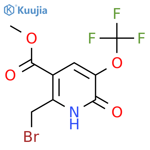 Methyl 2-(bromomethyl)-6-hydroxy-5-(trifluoromethoxy)pyridine-3-carboxylate structure