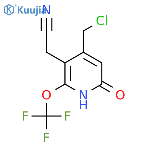 4-(Chloromethyl)-6-hydroxy-2-(trifluoromethoxy)pyridine-3-acetonitrile structure