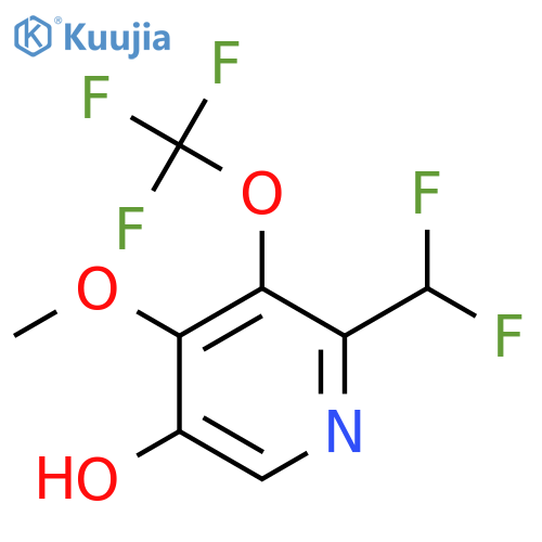 2-(Difluoromethyl)-5-hydroxy-4-methoxy-3-(trifluoromethoxy)pyridine structure