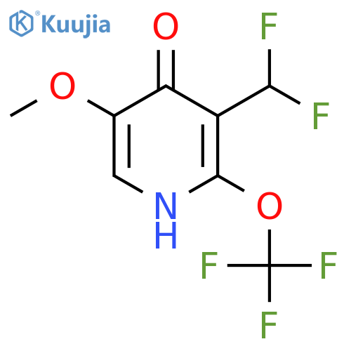 3-(Difluoromethyl)-4-hydroxy-5-methoxy-2-(trifluoromethoxy)pyridine structure