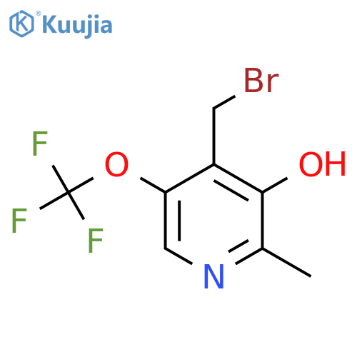 4-(Bromomethyl)-3-hydroxy-2-methyl-5-(trifluoromethoxy)pyridine structure