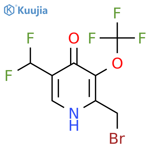 2-(Bromomethyl)-5-(difluoromethyl)-4-hydroxy-3-(trifluoromethoxy)pyridine structure