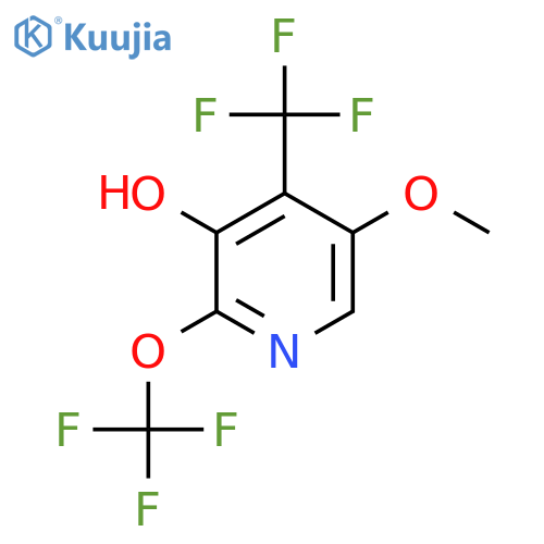 3-Hydroxy-5-methoxy-2-(trifluoromethoxy)-4-(trifluoromethyl)pyridine structure