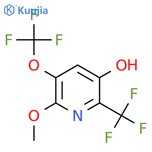 5-Hydroxy-2-methoxy-3-(trifluoromethoxy)-6-(trifluoromethyl)pyridine structure