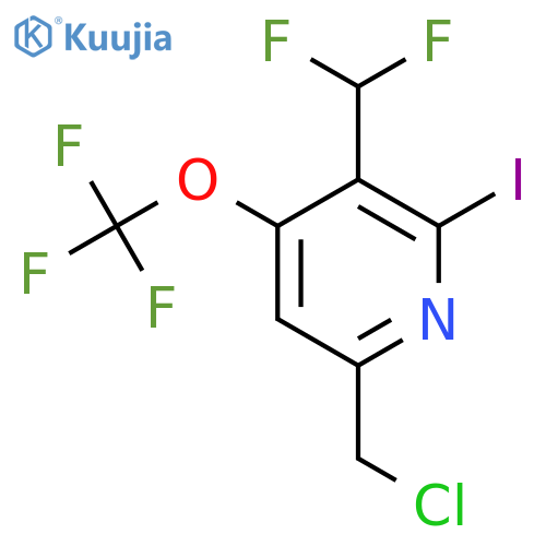 6-(Chloromethyl)-3-(difluoromethyl)-2-iodo-4-(trifluoromethoxy)pyridine structure