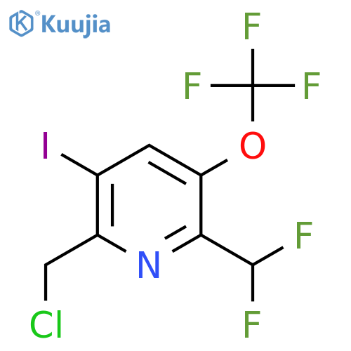 2-(Chloromethyl)-6-(difluoromethyl)-3-iodo-5-(trifluoromethoxy)pyridine structure