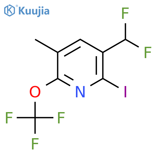 3-(Difluoromethyl)-2-iodo-5-methyl-6-(trifluoromethoxy)pyridine structure