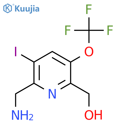 2-(Aminomethyl)-3-iodo-5-(trifluoromethoxy)pyridine-6-methanol structure