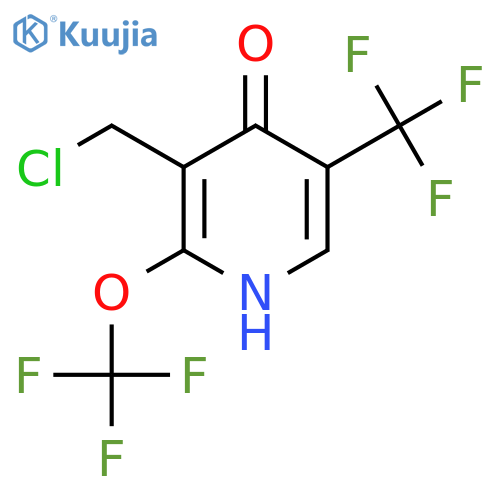 3-(Chloromethyl)-4-hydroxy-2-(trifluoromethoxy)-5-(trifluoromethyl)pyridine structure