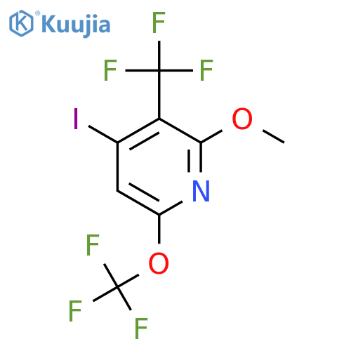 4-Iodo-2-methoxy-6-(trifluoromethoxy)-3-(trifluoromethyl)pyridine structure