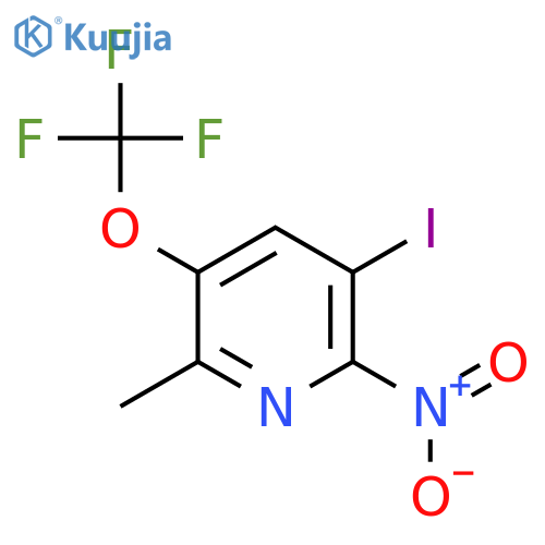 3-Iodo-6-methyl-2-nitro-5-(trifluoromethoxy)pyridine structure