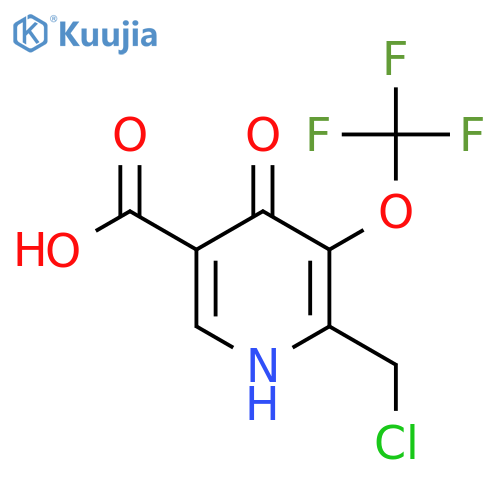 2-(Chloromethyl)-4-hydroxy-3-(trifluoromethoxy)pyridine-5-carboxylic acid structure