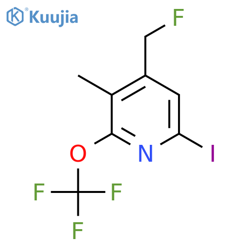 4-(Fluoromethyl)-6-iodo-3-methyl-2-(trifluoromethoxy)pyridine structure