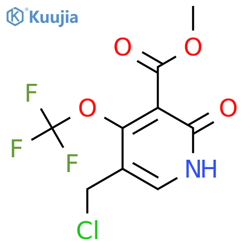 Methyl 5-(chloromethyl)-2-hydroxy-4-(trifluoromethoxy)pyridine-3-carboxylate structure