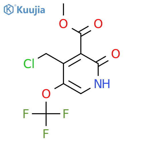 Methyl 4-(chloromethyl)-2-hydroxy-5-(trifluoromethoxy)pyridine-3-carboxylate structure