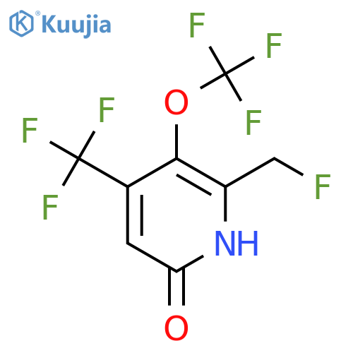 2-(Fluoromethyl)-6-hydroxy-3-(trifluoromethoxy)-4-(trifluoromethyl)pyridine structure