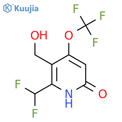 2-(Difluoromethyl)-6-hydroxy-4-(trifluoromethoxy)pyridine-3-methanol structure