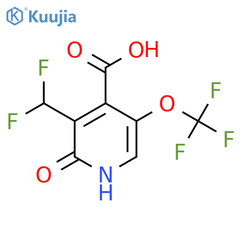 3-(Difluoromethyl)-2-hydroxy-5-(trifluoromethoxy)pyridine-4-carboxylic acid structure