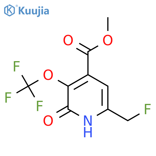 Methyl 6-(fluoromethyl)-2-hydroxy-3-(trifluoromethoxy)pyridine-4-carboxylate structure