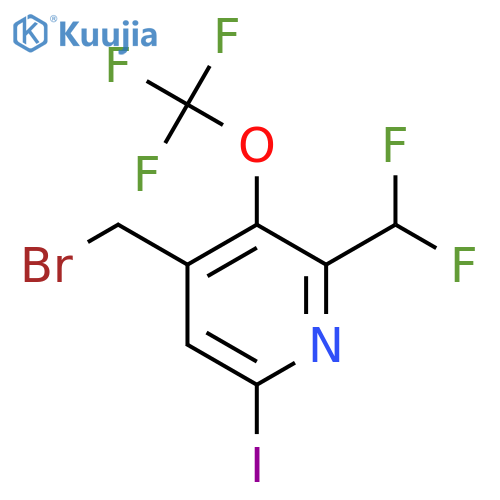 4-(Bromomethyl)-2-(difluoromethyl)-6-iodo-3-(trifluoromethoxy)pyridine structure